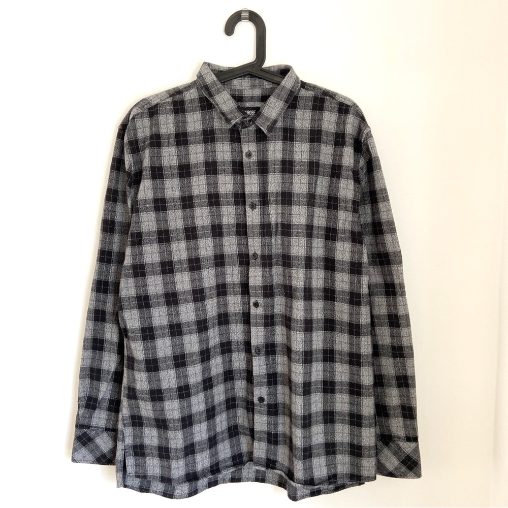 Black & grey plaid shirt